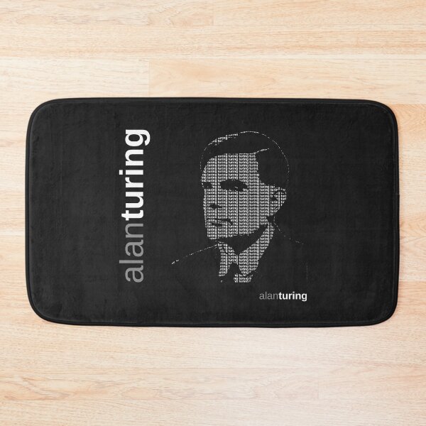 Item preview, Alan Turing typographic poster designed and sold by CMYKStudio.