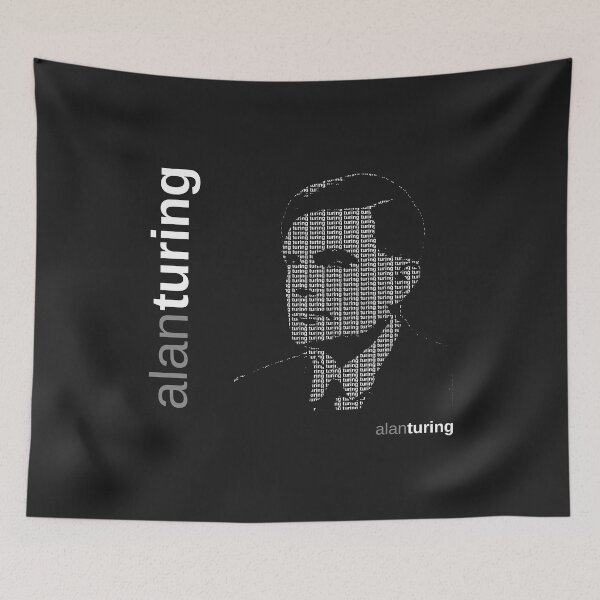 Item preview, Alan Turing typographic poster designed and sold by CMYKStudio.