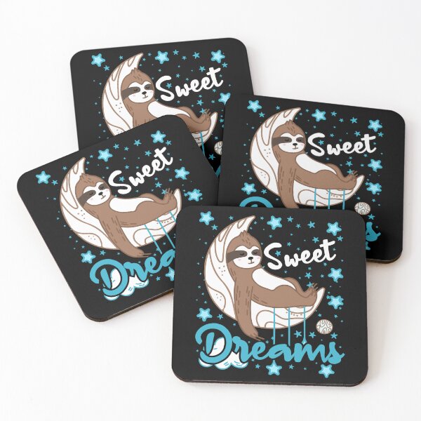 Item preview, sweet dreams sloth-funny animals typography designed and sold by Hartics.