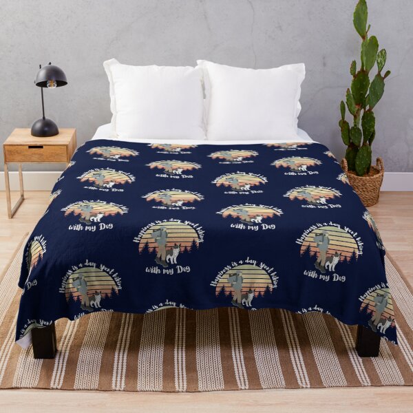 Item preview, Happiness Is A Day Spent Hiking With My Dog - Vintage Sunset - Dog Hiking - Love for Dog - Dog Lovers designed and sold by designerpriti.