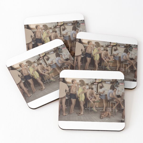 Item preview, A few naughty waters at the pub, Airlie Beach, Australia 1982 (colourised) designed and sold by Wesley de Mezieres.
