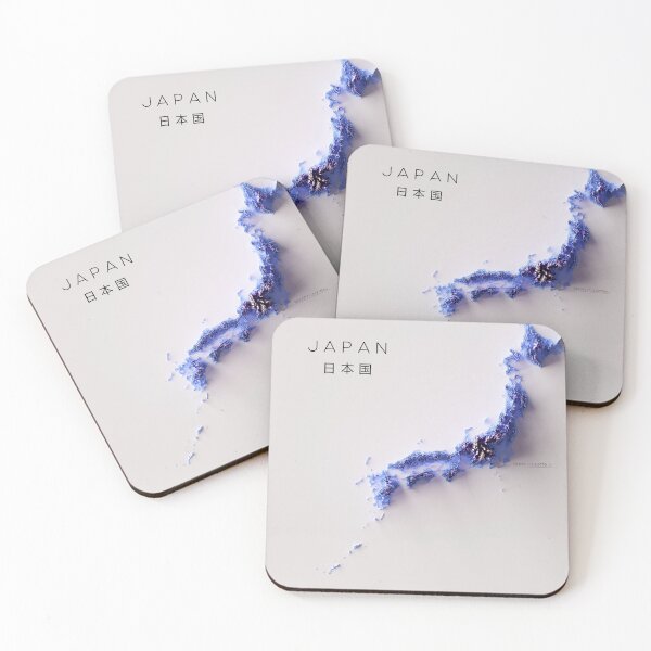 Item preview, Shaded relief map of Japan designed and sold by joewdavies.