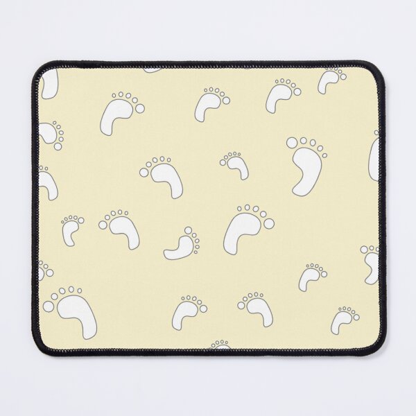 Item preview, Light yellow decorative baby footprints seamless pattern design for kids room  designed and sold by TheWalnut.