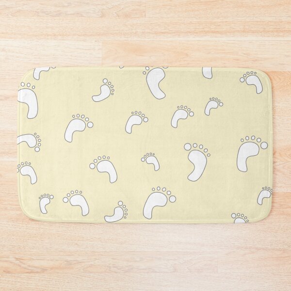Item preview, Light yellow decorative baby footprints seamless pattern design for kids room  designed and sold by TheWalnut.