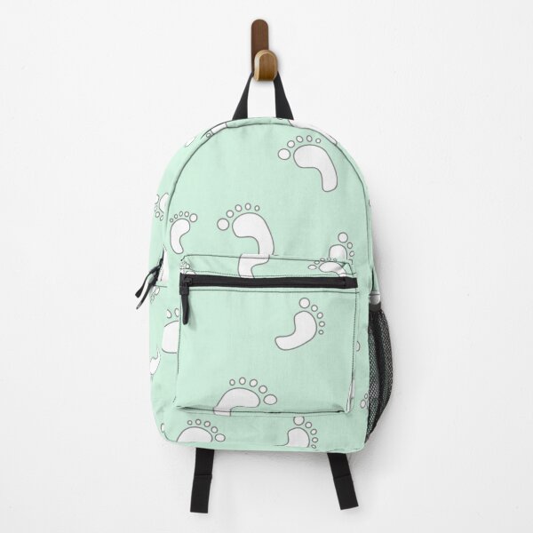 Item preview, Mint green decorative baby footprints seamless pattern design for kids room designed and sold by TheWalnut.