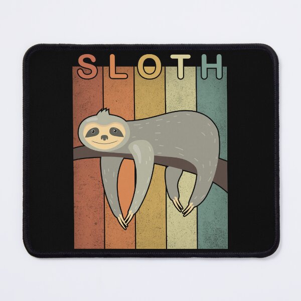 Item preview, cute colorful vintage sloth-funny animals typography designed and sold by Hartics.