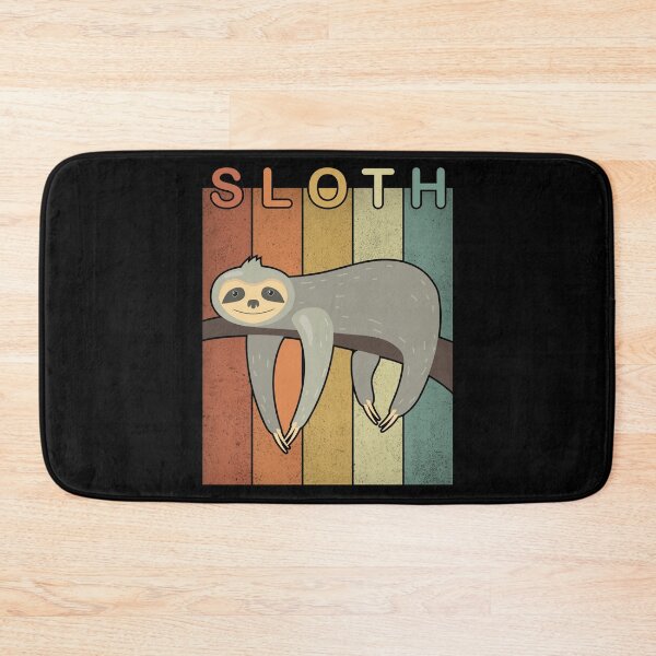 Item preview, cute colorful vintage sloth-funny animals typography designed and sold by Hartics.