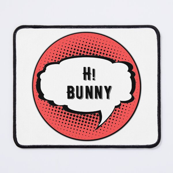 Item preview, Hi Bunny Circle Pin Logo designed and sold by ThingsInMyHead2.