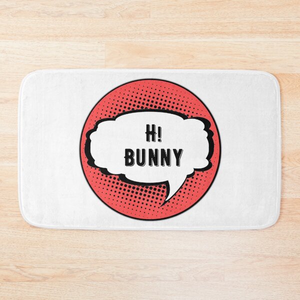 Item preview, Hi Bunny Circle Pin Logo designed and sold by ThingsInMyHead2.