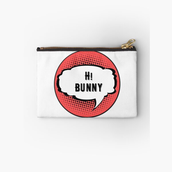 Item preview, Hi Bunny Circle Pin Logo designed and sold by ThingsInMyHead2.