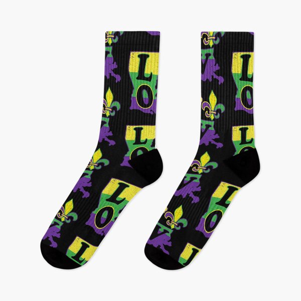 Item preview, Louisiana Map Mardi Gras Love designed and sold by Wishinglob.