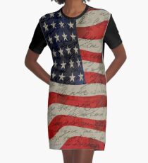 American flag Graphic T-Shirt Dress