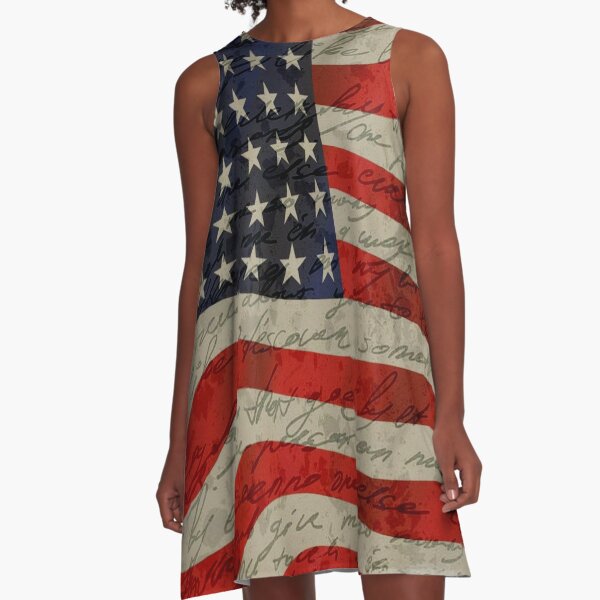 American flag A-Line Dress