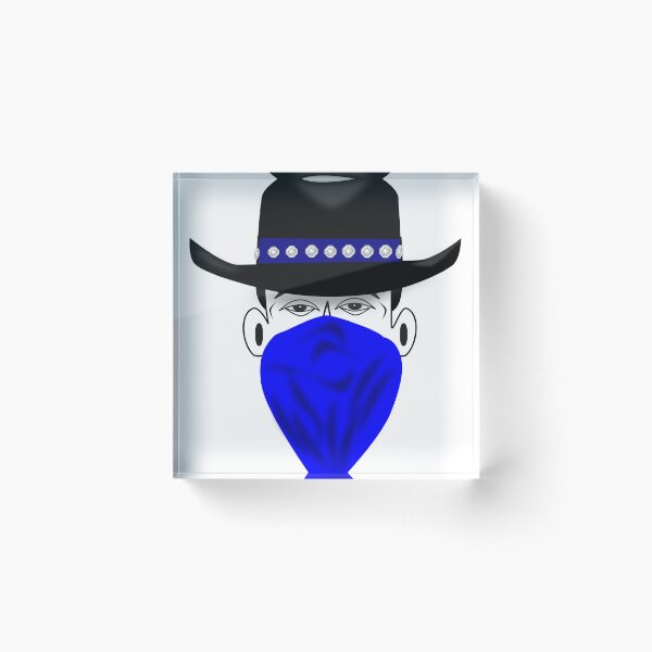 Item preview, Cowboy with a bandanna and a black hat, typically associated with being a bandit designed and sold by greengoodnich.