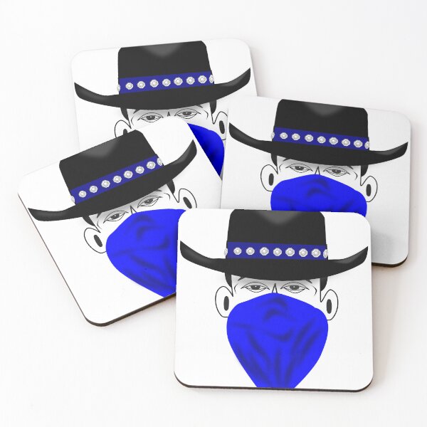 Item preview, Cowboy with a bandanna and a black hat, typically associated with being a bandit designed and sold by greengoodnich.