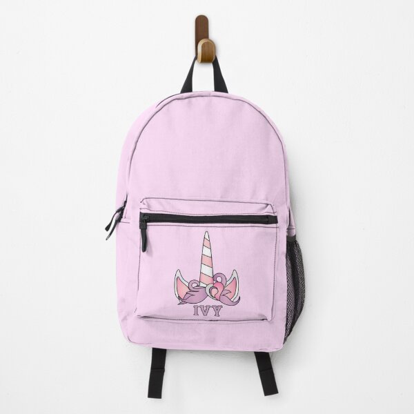 Item preview, Hiedra. Unicornio rosa y morado con nombre Ivy personalizado designed and sold by ScandiStuff.