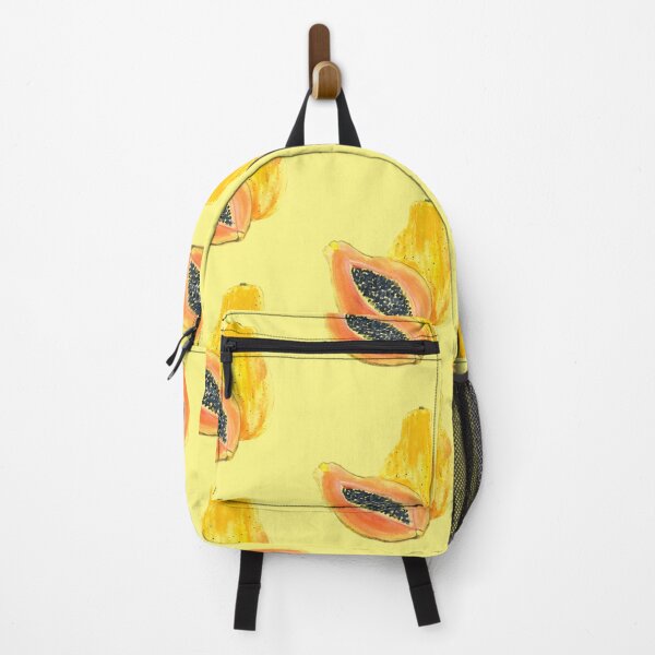 Item preview, Papaya Slice pattern on yellow designed and sold by Monika Howarth.