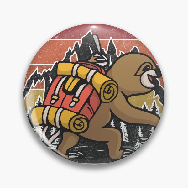 Item preview, sloth hiking team we'll get there when we get there-funny animals typography designed and sold by Hartics.