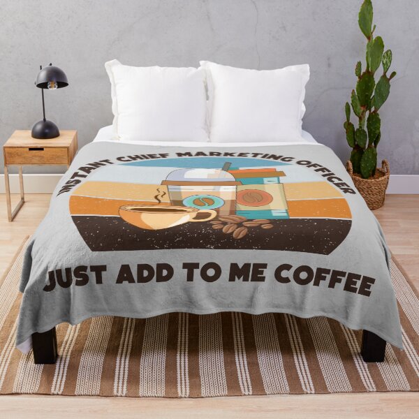 Item preview, Instant chief marketing officer just add to me coffee, dark text,  funny coffee lovers chief marketing officer job, marketing department designed and sold by SGS-.