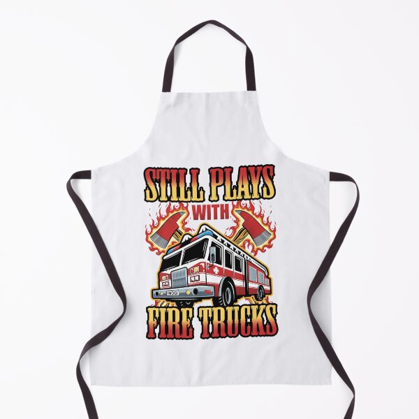 Item preview, Still Plays with Fire Trucks Funny Firefighter Firefighting designed and sold by jaygo.