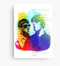 Noel and Liam Gallagher (Oasis) Metal Print