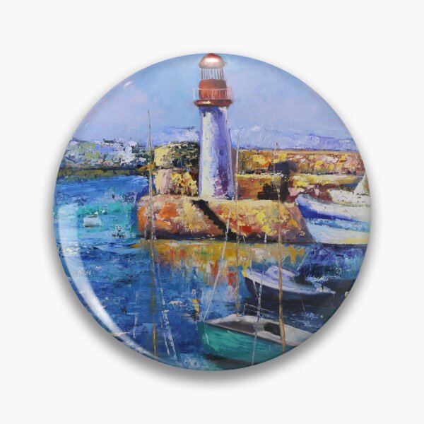 Item preview, Boats Sailboats Seascape lighthouse Helen Berk designed and sold by HelenBerkArt.