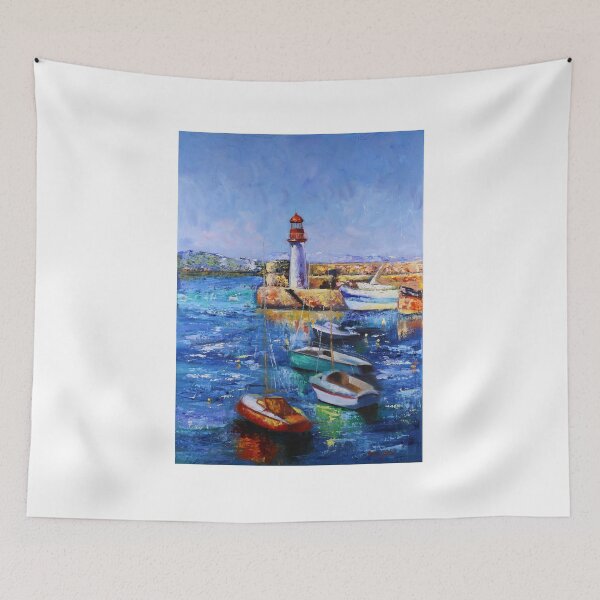 Item preview, Boats Sailboats Seascape lighthouse Helen Berk designed and sold by HelenBerkArt.
