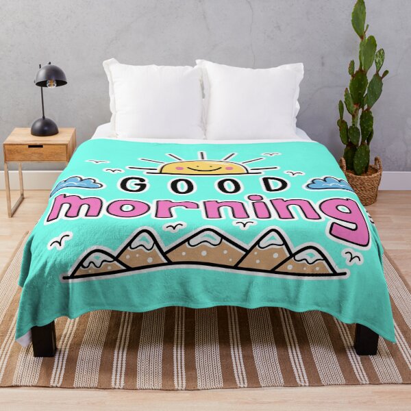 Item preview, GOOD MORNING - wake UP - HELLO WORLD - positive attitude - radiate good vibes - SHINE ON designed and sold by originalsusie.