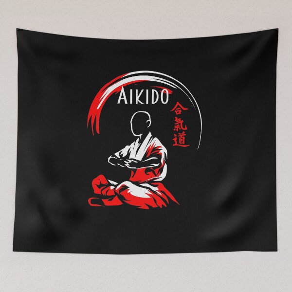Item preview, Aikido Sensei Meditation - Budo Martial Arts Design designed and sold by Zanshin-Art.