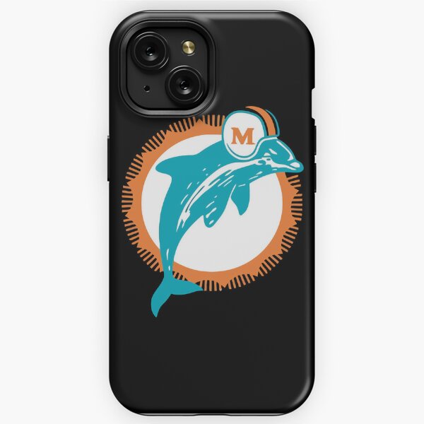 Lids Miami Dolphins iPhone Text Backdrop Design Glitter Case