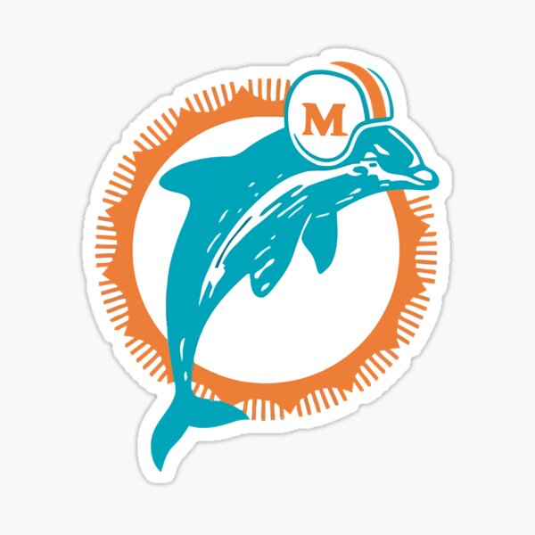 Miami Dolphins Sticker S114 Football – Winter Park Products