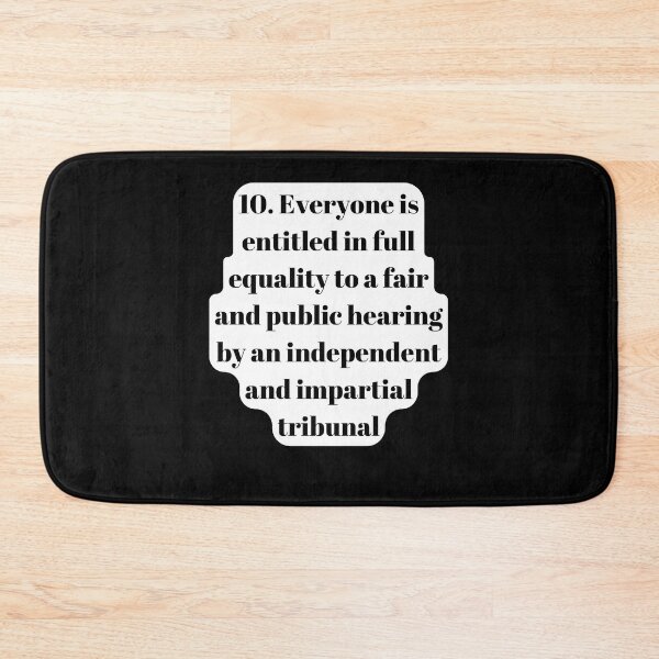 Item preview, Universal Declaration of Human Rights Article 10 designed and sold by Freihalt.
