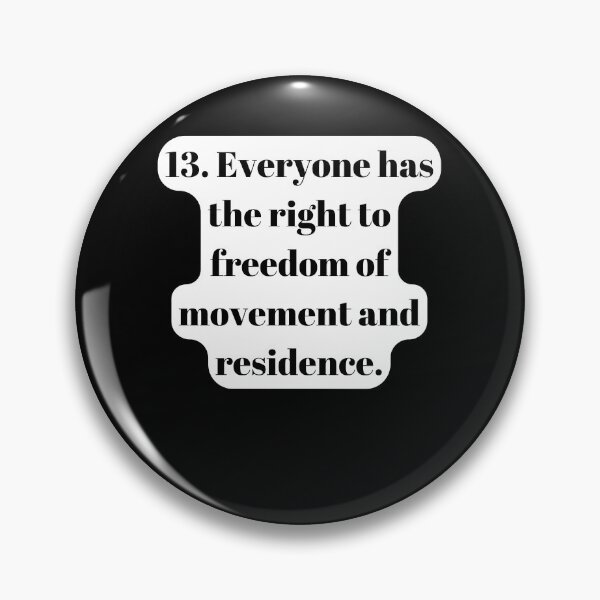 Item preview, Universal Declaration of Human Rights Article 13 designed and sold by Freihalt.