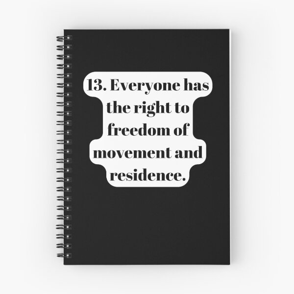 Aperçu de l'œuvre Déclaration universelle des droits de l'homme, article 13 créée et vendue par Freihalt.