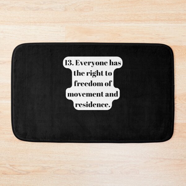 Item preview, Universal Declaration of Human Rights Article 13 designed and sold by Freihalt.