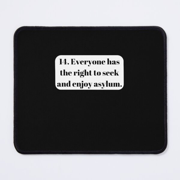 Item preview, Universal Declaration of Human Rights Article 14 designed and sold by Freihalt.