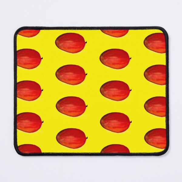 Item preview, Mango fruit pattern on yellow designed and sold by Monika Howarth.