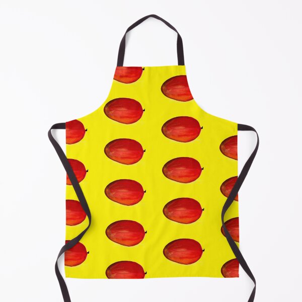 Item preview, Mango fruit pattern on yellow designed and sold by Monika Howarth.