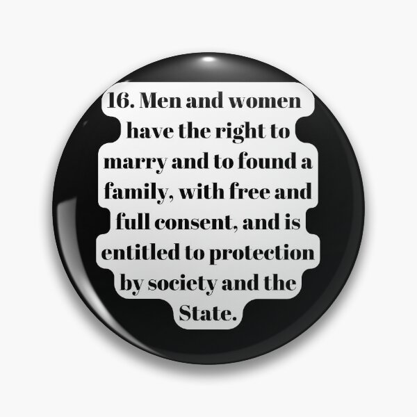 Item preview, Universal Declaration of Human Rights Article 16 designed and sold by Freihalt.