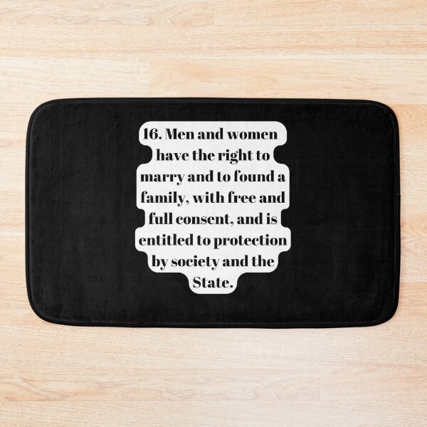 Item preview, Universal Declaration of Human Rights Article 16 designed and sold by Freihalt.