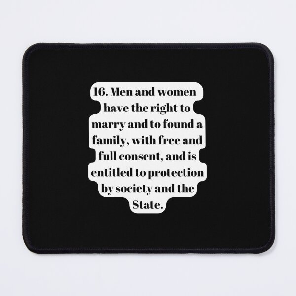 Item preview, Universal Declaration of Human Rights Article 16 designed and sold by Freihalt.