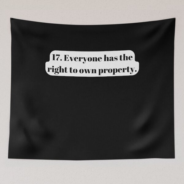 Item preview, Universal Declaration of Human Rights Article 17 designed and sold by Freihalt.