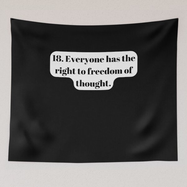 Item preview, Universal Declaration of Human Rights Article 18 designed and sold by Freihalt.