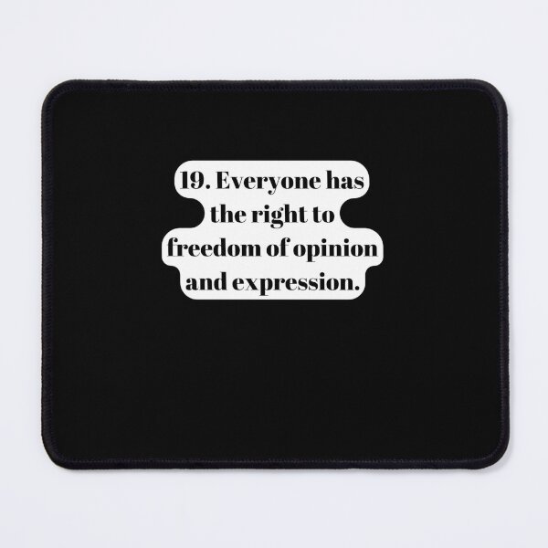 Item preview, Universal Declaration of Human Rights Article 19 designed and sold by Freihalt.