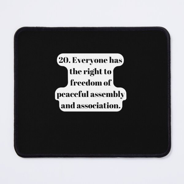 Item preview, Universal Declaration of Human Rights Article 20 designed and sold by Freihalt.