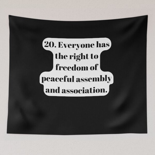Item preview, Universal Declaration of Human Rights Article 20 designed and sold by Freihalt.