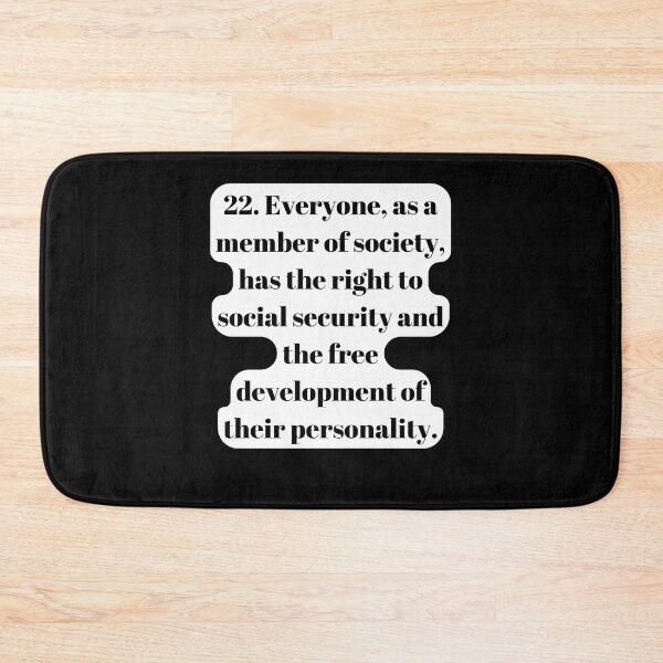 Item preview, Universal Declaration of Human Rights Article 22 designed and sold by Freihalt.