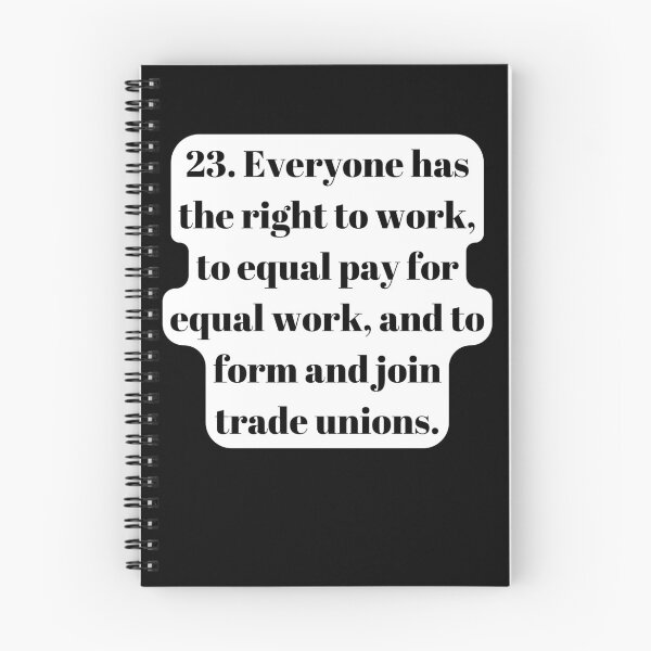 Item preview, Universal Declaration of Human Rights Article 23 designed and sold by Freihalt.