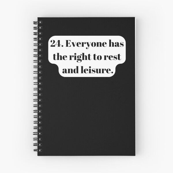 Item preview, Universal Declaration of Human Rights Article 24 designed and sold by Freihalt.