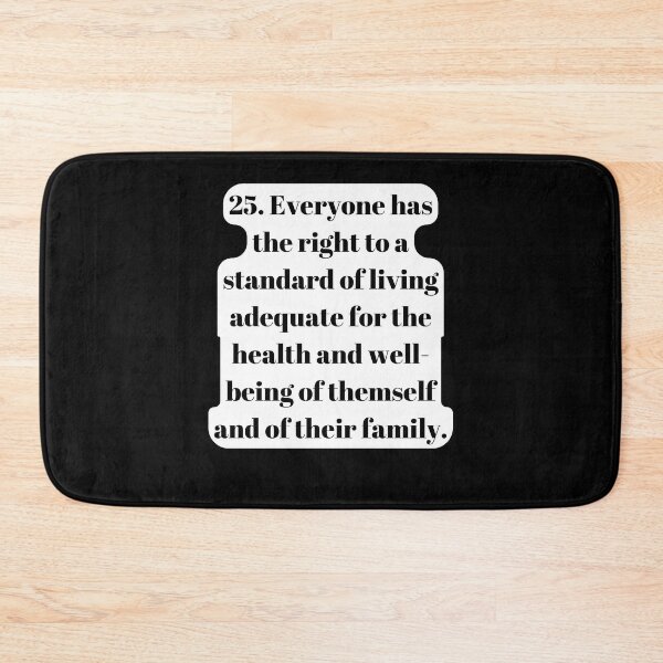 Item preview, Universal Declaration of Human Rights Article 25 designed and sold by Freihalt.